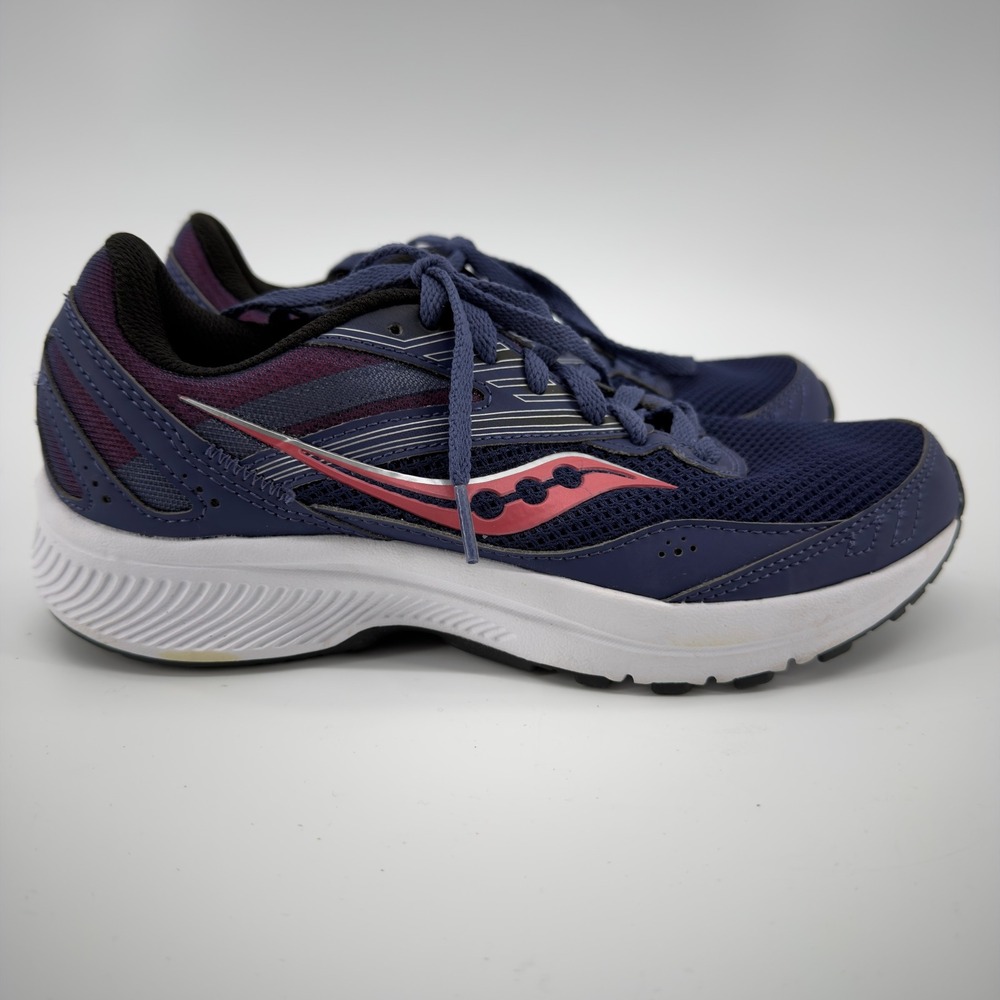 Saucony Cohesion 15 Womens Running Shoes Navy Purple Pink Size 6.5